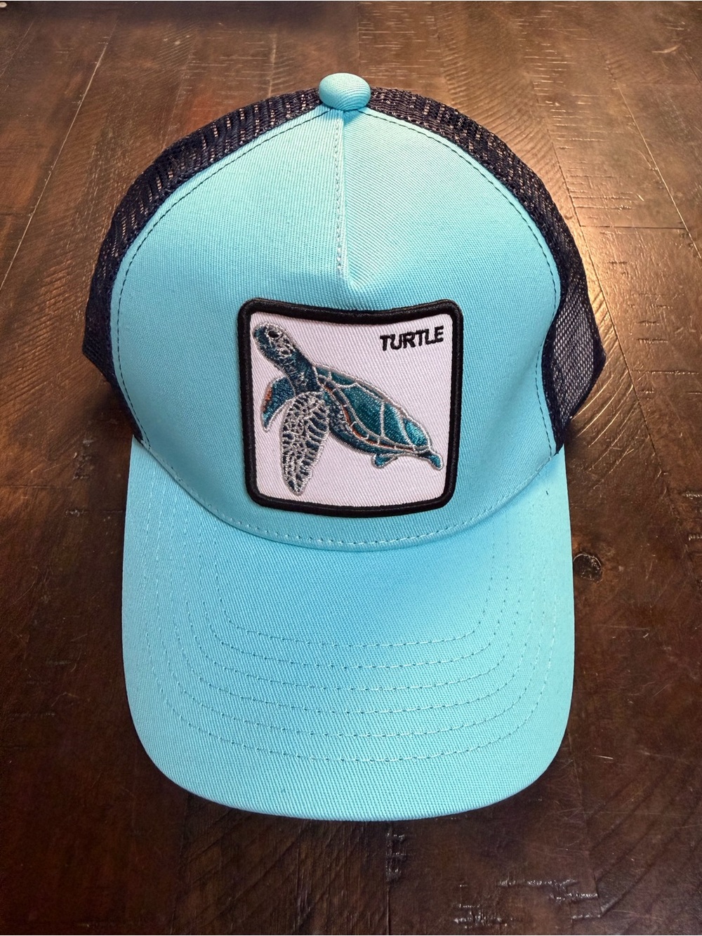 Turtle Two-Tone Blue Cap Trucker Hat New